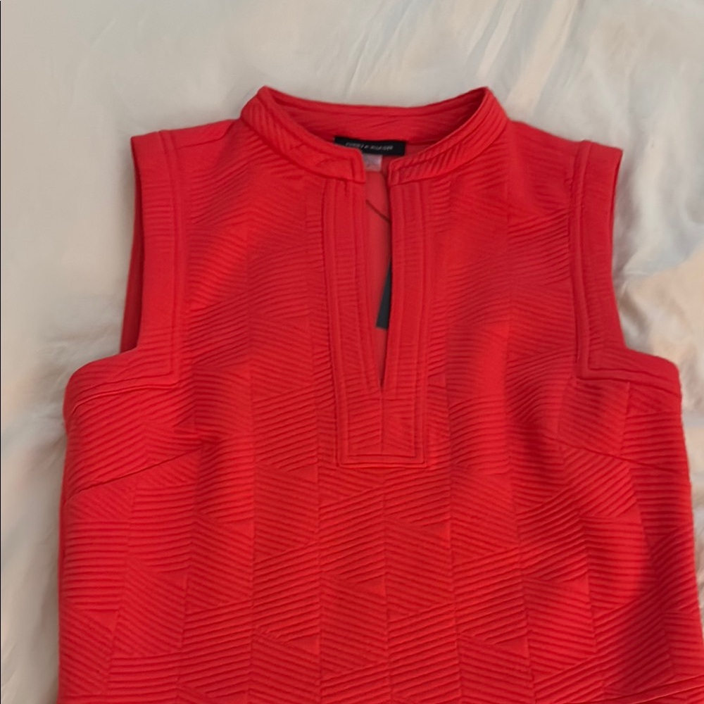 Tommy Hilfiger- Elegant Red Sleeveless Dress